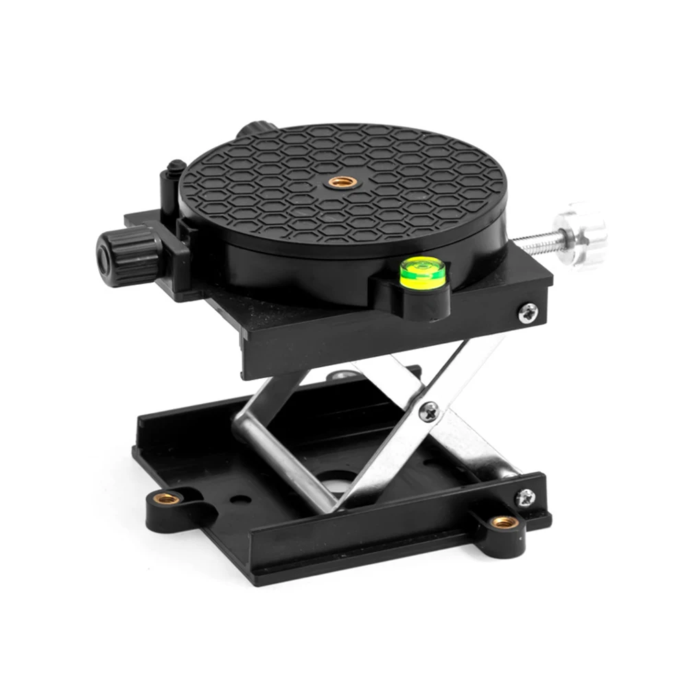 Plataforma elevadora de aleación de aluminio, mesa de rotación de 360 grados, soporte de elevación, prevención de óxido, suministros de carpintería de alta dureza