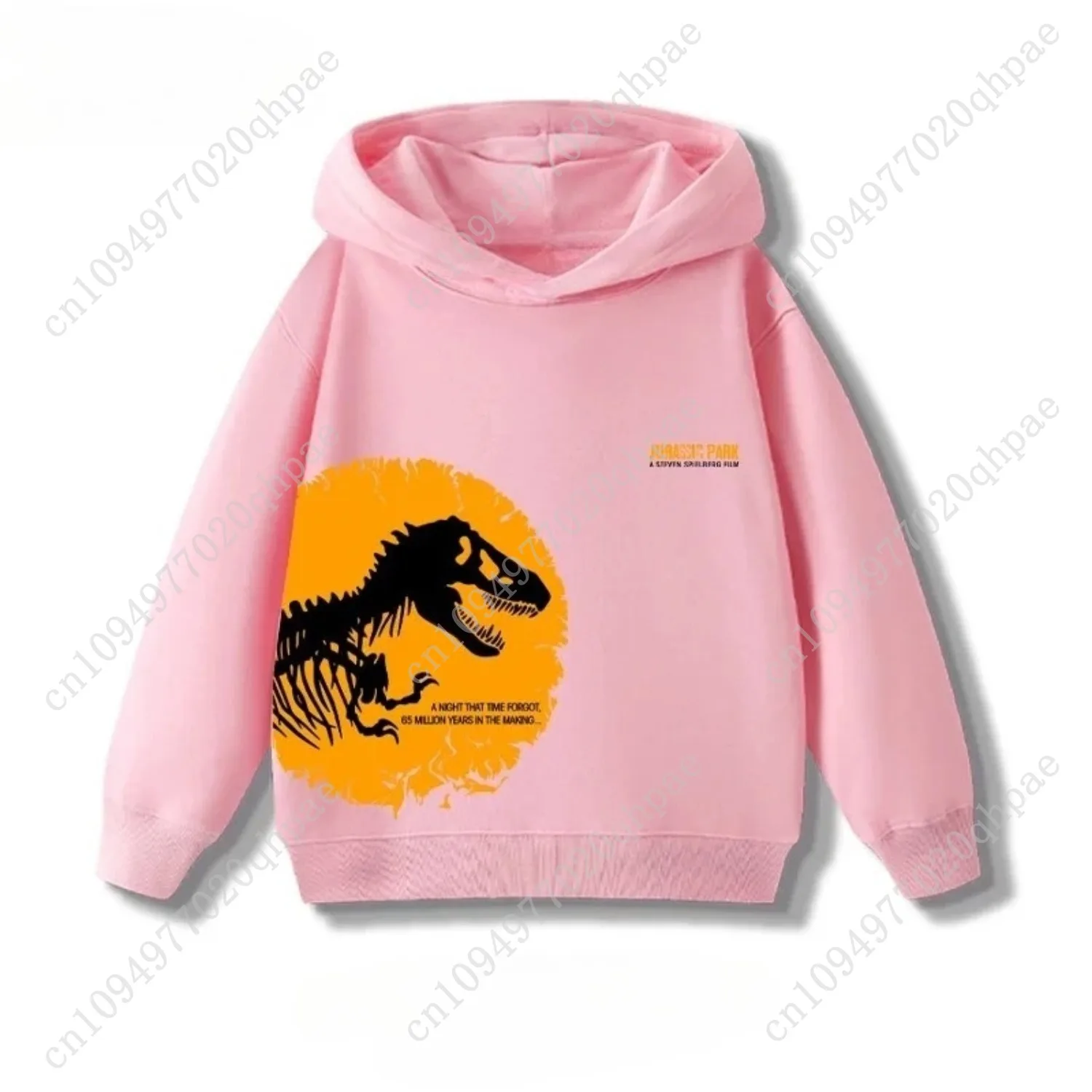 Spring Autumn Dinosaur Jurassic Park Printed Children Hoodies Loose Casual Hooded Sweatshirts for Boys and Girls Baby Clotthes