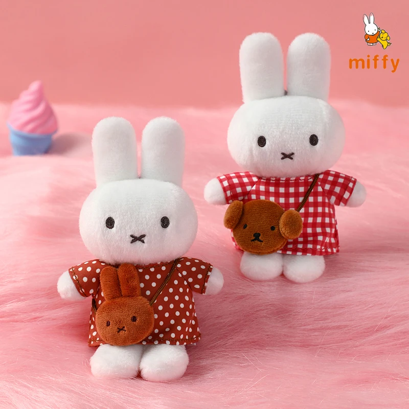 Kawaii Miffy Plush Doll Creative Travel Series Cartoon Fluffy Stuffed Toy Backpack Dopamine Anime Accessories Girls Perfect Gift