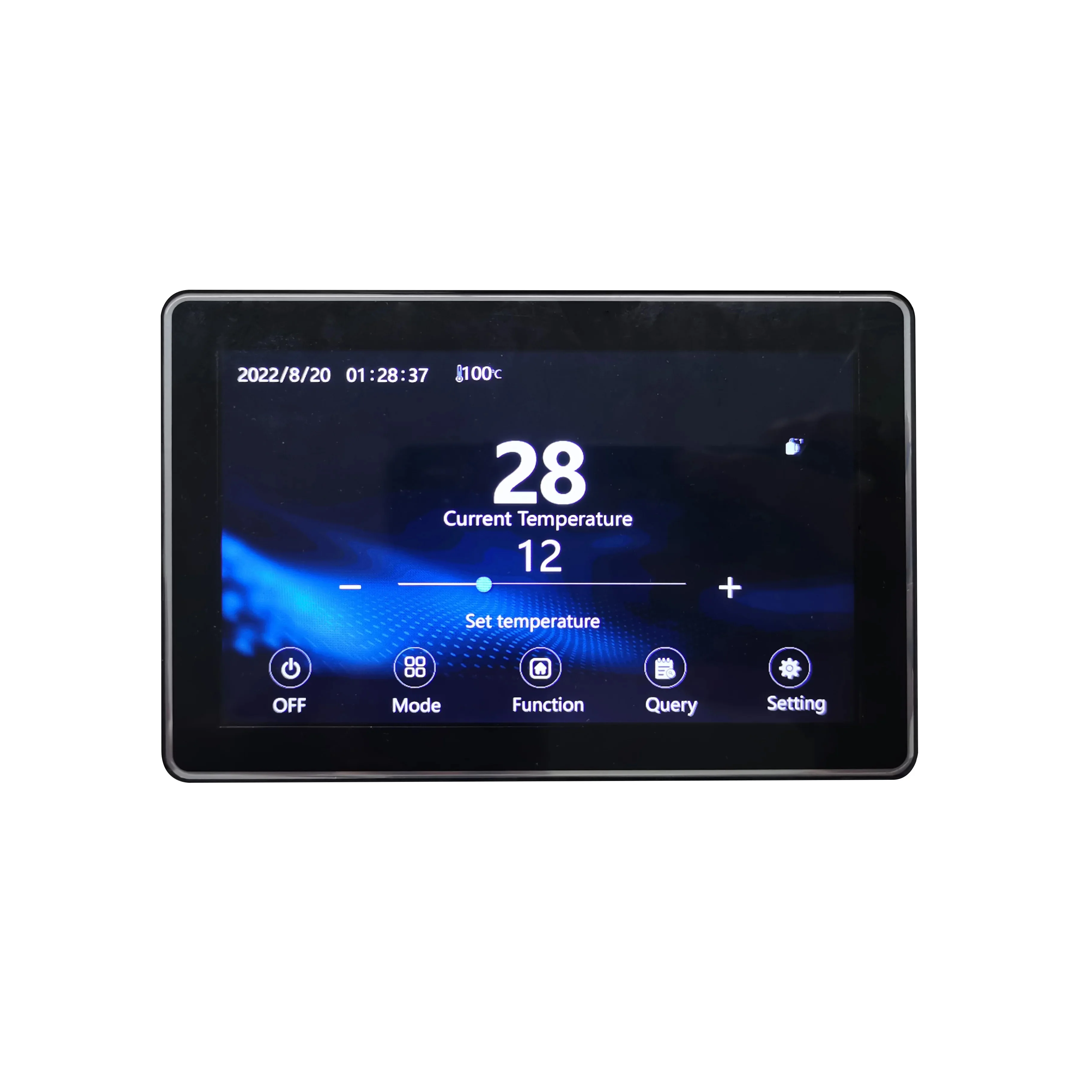 Termostato de calefacción con controlador táctil de bomba de calor con Control por aplicación Wifi inteligente de fábrica para sistema de bomba de calor de caldera