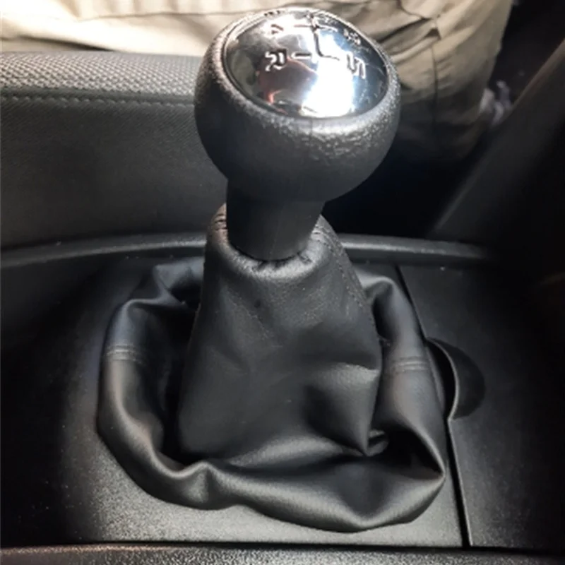 Car Styling 5 Speed Gear Shift Knob Lever Shifter Stick Gaiter Boot Cover Collar Case For Peugeot 207 307 406 / Citroen C3 C4 C5 view 6