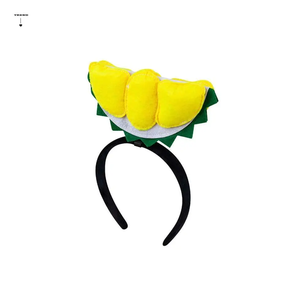 

Месяц питания, обруч для волос с фруктами из мультфильма, подсолнух, забавная креативная повязка на голову для фестиваля урожая, красочная ткань