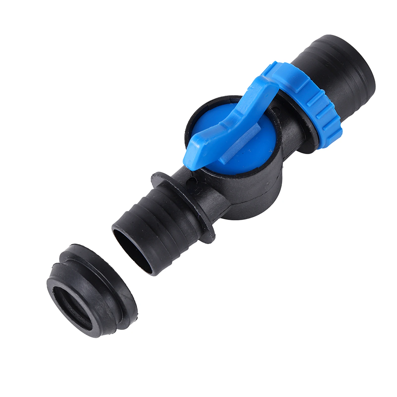 2pcs Drip Irrigation Barb Shut-off Valve 25/28/32mm Drip Irrigation Pipe Accessories Drip Irrigation Pipe Coupling Valve Barb Co