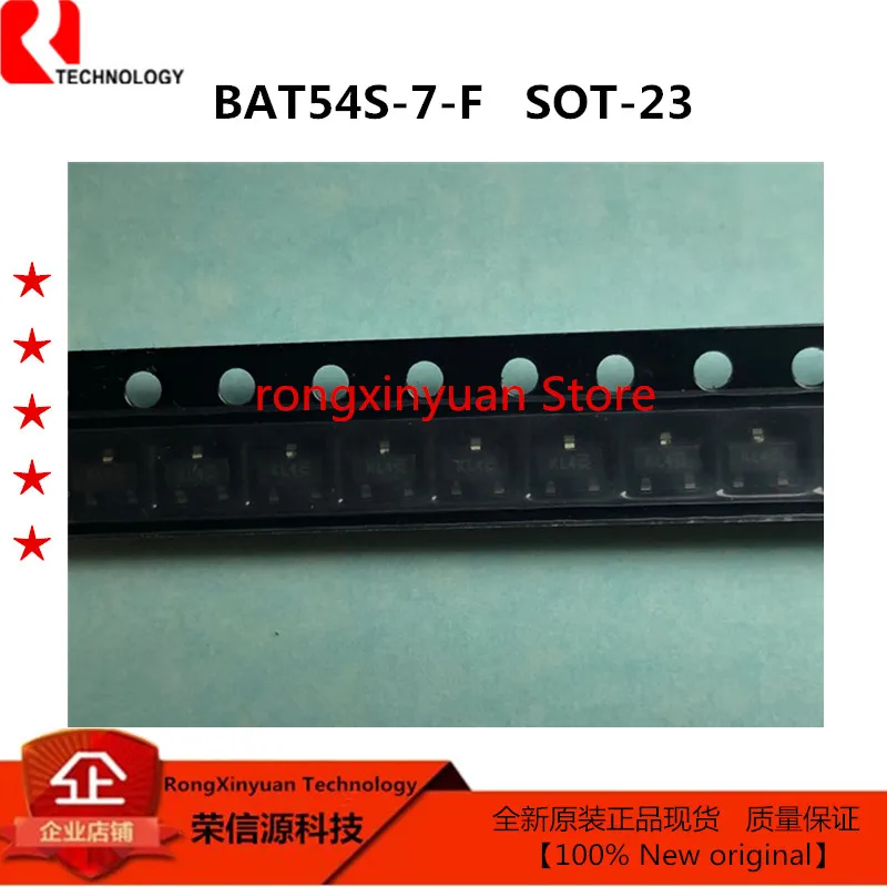 100pcs BAT54 SOT-23 BAT54-7-F KL1 BAT54A-7-F KL2 BAT54A BAT54C-7-F KL3 BAT54C BAT54S-7-F KL4 BAT54S MOUNT SCHOTTKY BARRIER DIODE