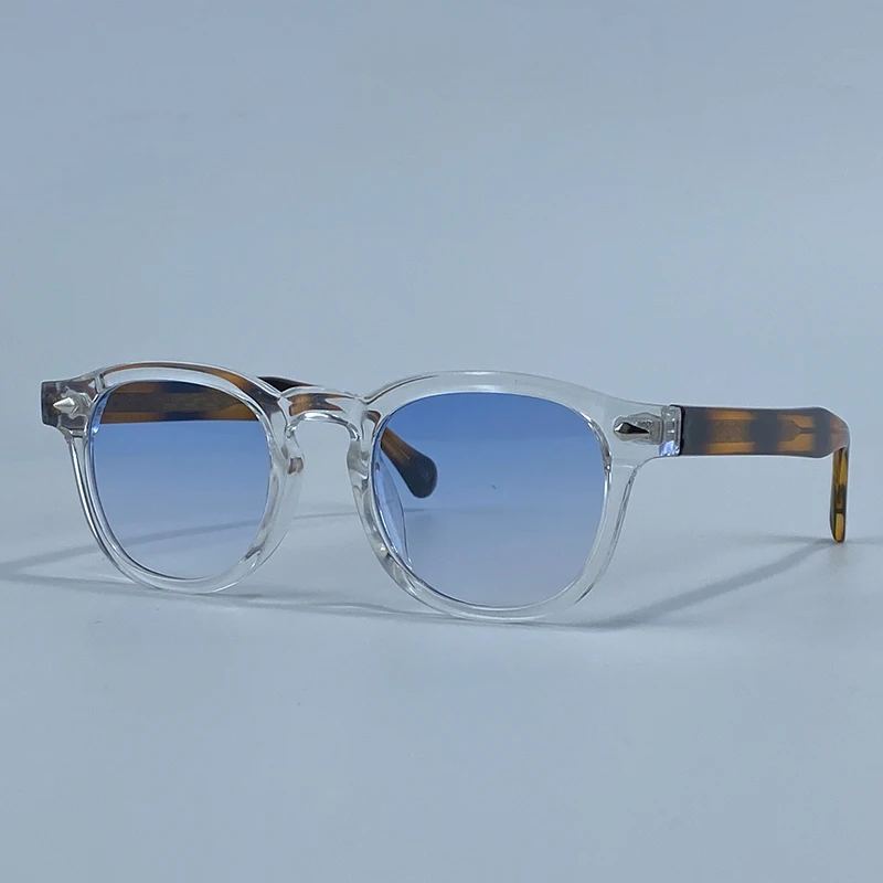2026 Modische Vintage Quadratische Sonnenbrille für Herren – Klassische Kleine Runde Rahmen-Sonnenbrille mit Nieten – Luxuriöse Designer-Sonnenbrille mit Farbwechsel-Funktion – Detail 16
