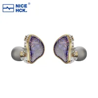 NICEHCK DB2 micrófono HiFi música auricular 1DD + 1BA híbrido doble controlador en la oreja Monitor desmontable 0,78 conector de 2 pines IEM