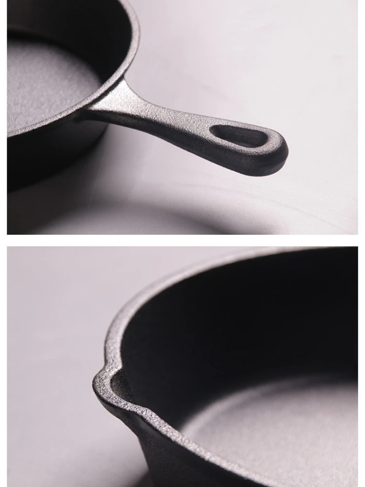 Чугунная мини-сковорода для омлета с антипригарным покрытием, омлет, клецки, божественная горячая сковорода, омлет для завтрака, портативная маленькая кулинария яиц