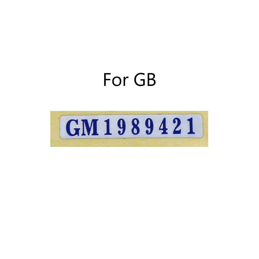 YuXi 1 قطعة ل GB GBC GBL GBP لعبة وحدة التحكم شل استبدال ملصقات للتسمية ل SNK NGPC WSC العلامة الخلفية