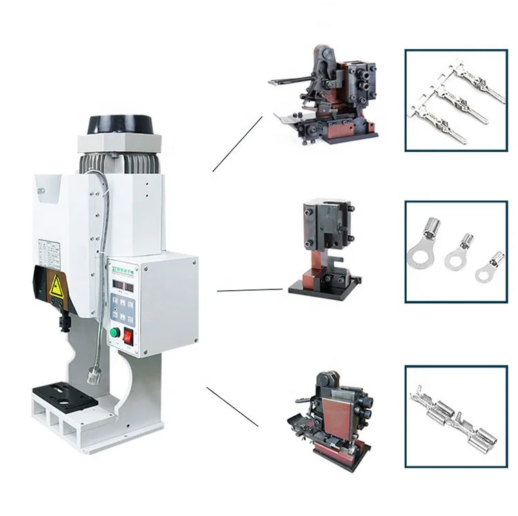 1.5T 2T super mute OTP semi automatic electrical terminal crimping tools cable wire crimping machine WITHOUT crimping mold