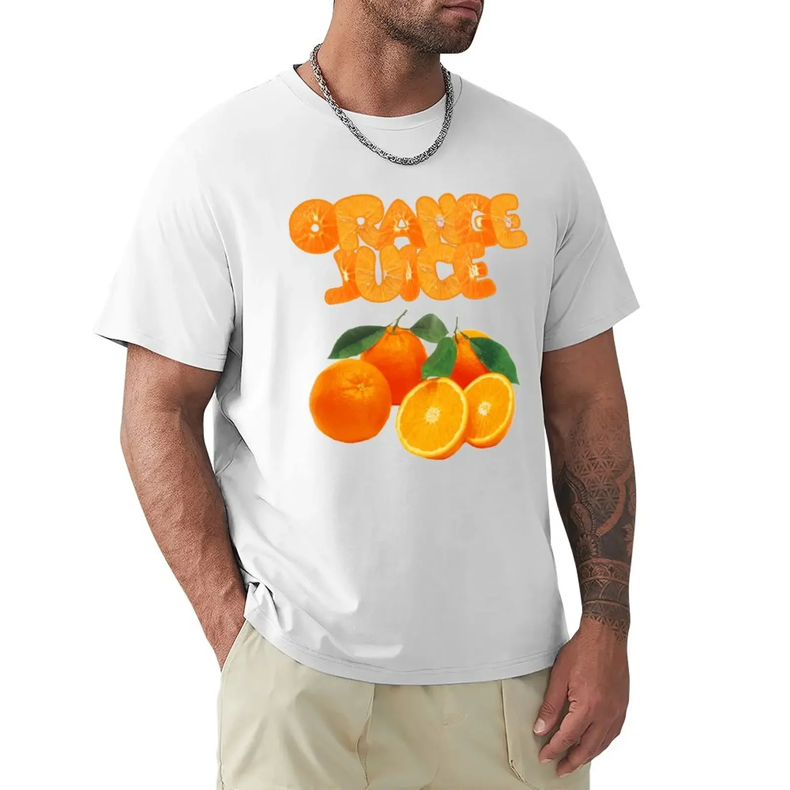 Camiseta con diseño divertido de jugo de naranja afrutado para hombres, Lisas para fanáticos del deporte camisetas blancas, animal prinfor boys blacks