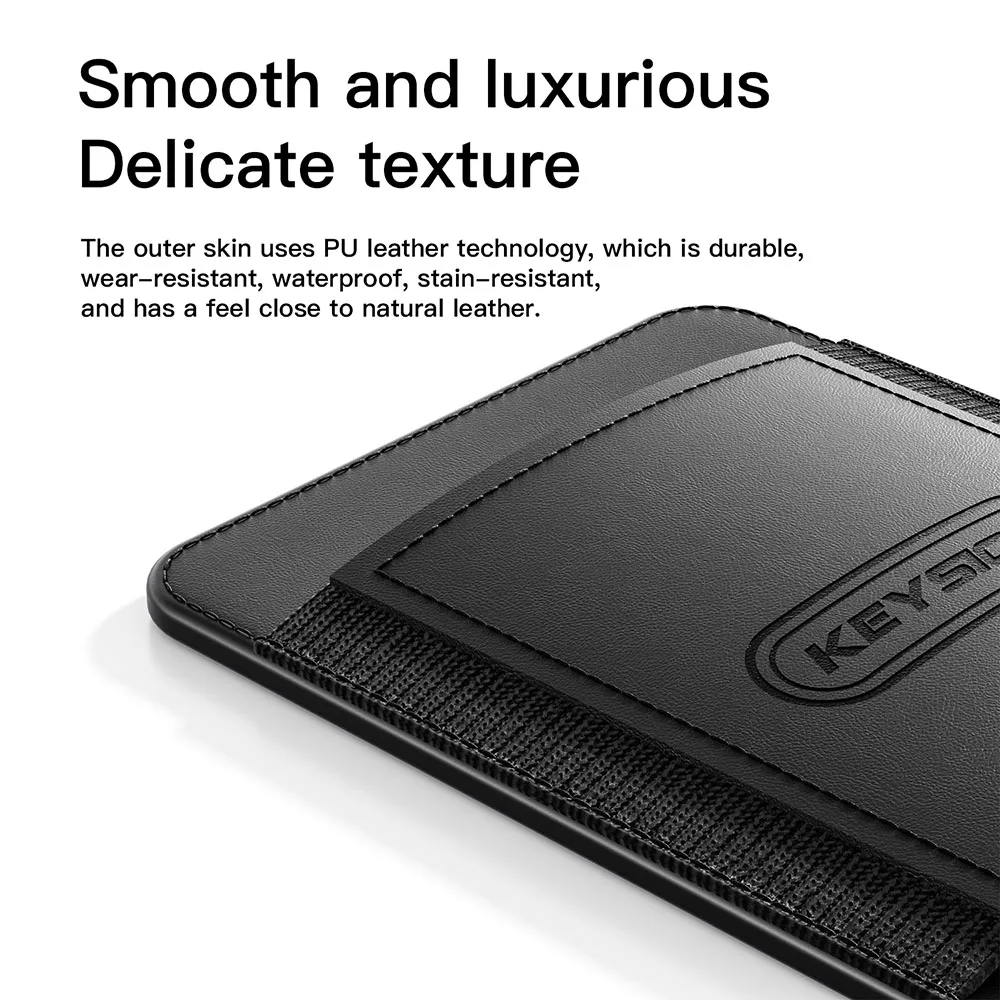 Etui na karty KEYSION z magnesem kompatybilne z MagSafe do iPhone 17 16 15 Pro Max Samsung Huawei, elastyczne etui portfelowe z PU skóry, pokrowiec na telefon — zdjęcie produktu 5