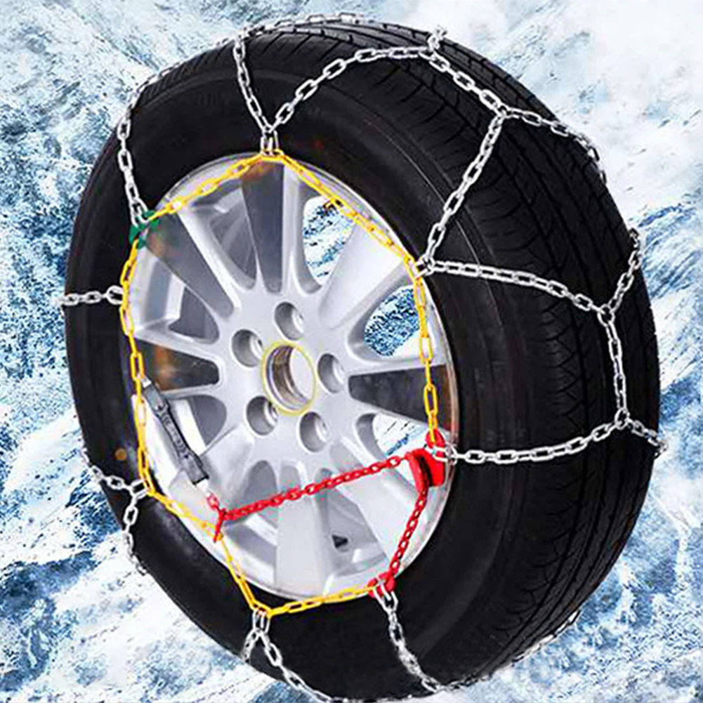 KN140 Car Tire Snow Chain Alloy Steel Anti-skid Mud Tyre Wheels Chains Universal Alloy Steel Plus Thick Safety Car Snow Chains