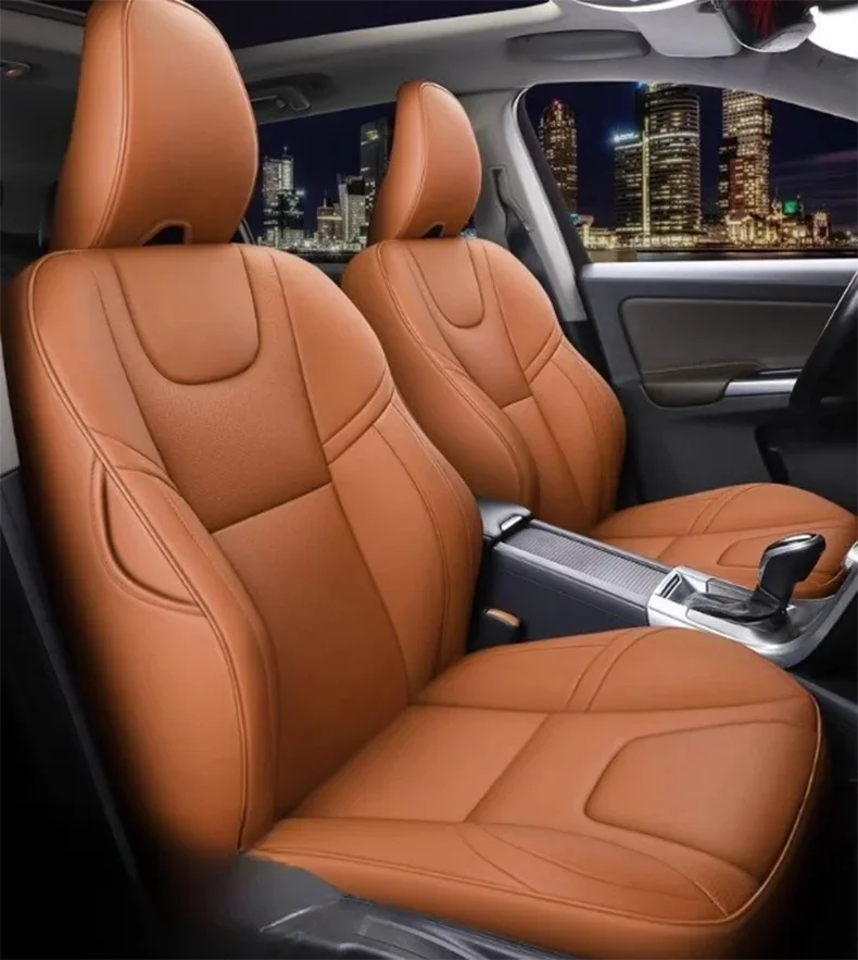 

Чехол на автомобильное сиденье на заказ для Volvo XC60 XC90 S60 S90 EX30 XC40, кожаные чехлы с полным объемным звуком высшего качества для передних и читаемых сидений