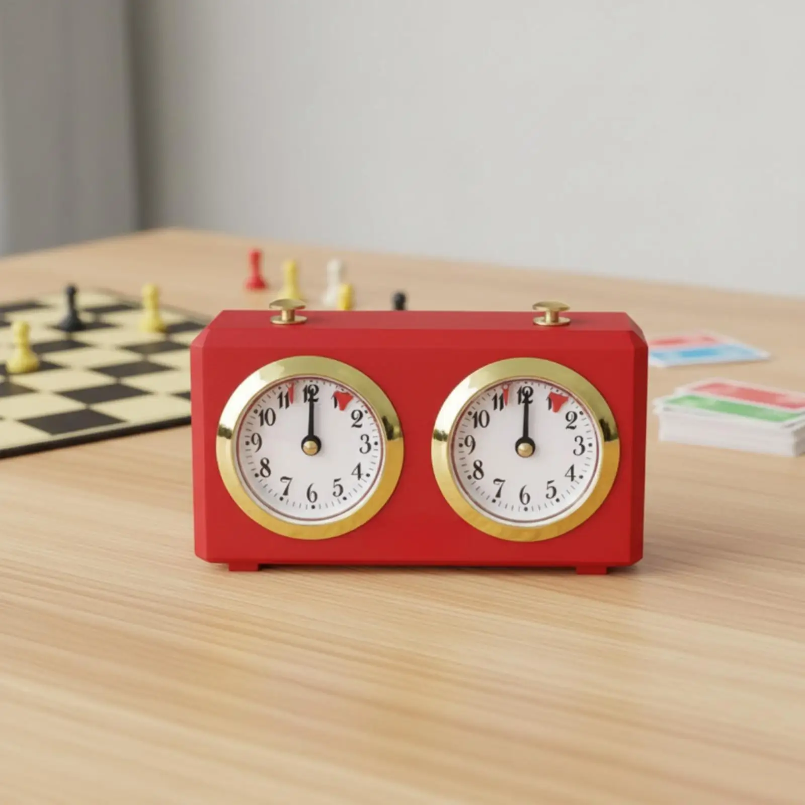 Manual Mechanical Chess Timer Classic Analog Clock for Chess Board Game Tournament Play