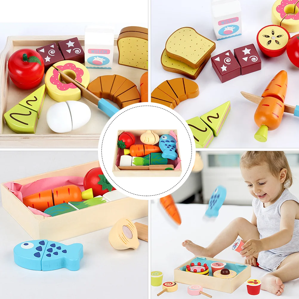 Children’s Toys Childrens Kitchen Slicer Cognitive Puzzle Kids Educational Playthings Pretend Toddler