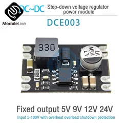 DC-DC przetwornica DC 7V-100V do 5V 9V 12V 24V Step-Down 3A moduł zasilania regulatory napięcie Volt Diy