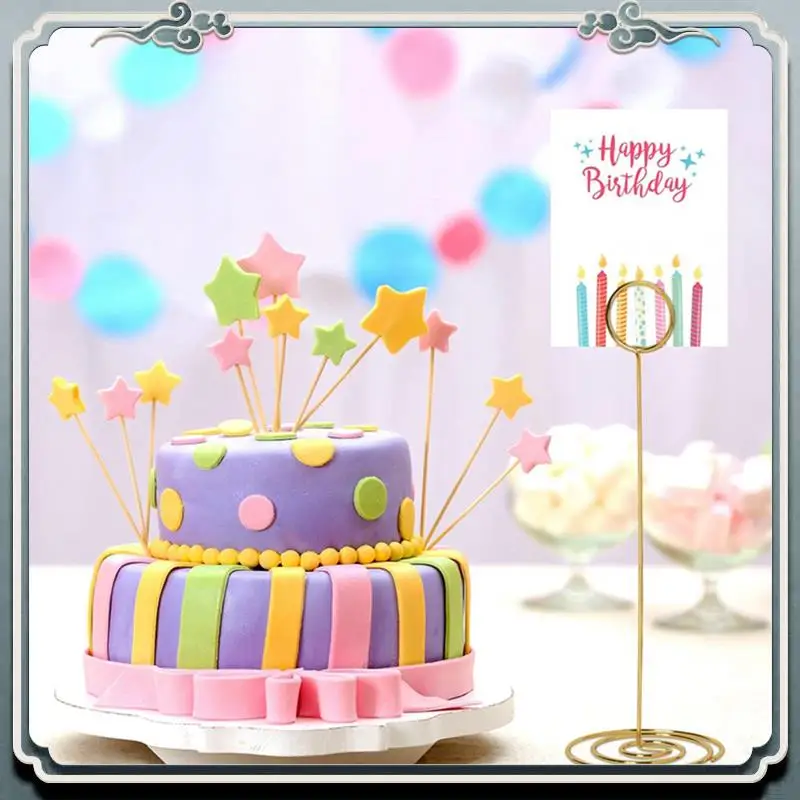 Premium Table Number Holders 50Pcs - 8.75 Inch Place Card Holder Tall Table Number Stands For Wedding Party Graduation Reception