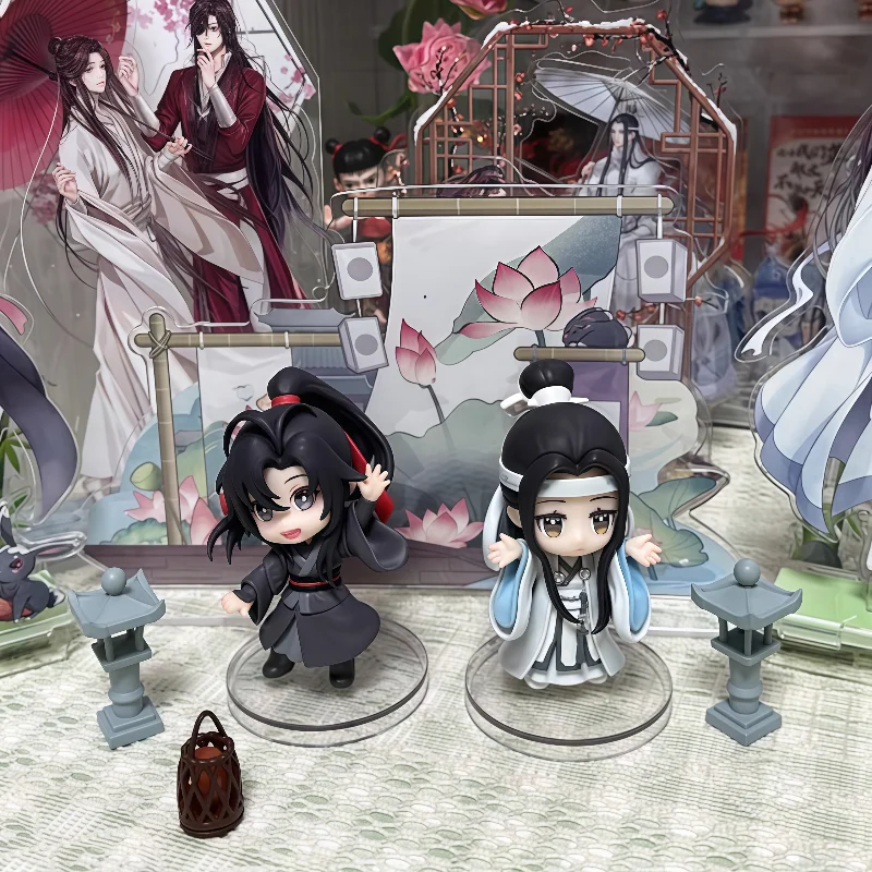 

Подлинная фигурка Qing Cang Mo Dao Zu Shi Wei Wuxian & Lan Wangji Chibi, набор фигурок Lakeside Reunion, серия аниме, декор для стола, подарок для девочек