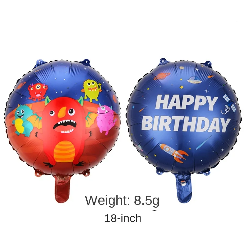 New Alien Balloon Alien Virus Shape Balloon Aluminum Film Small Monster Children Cartoon Decoration