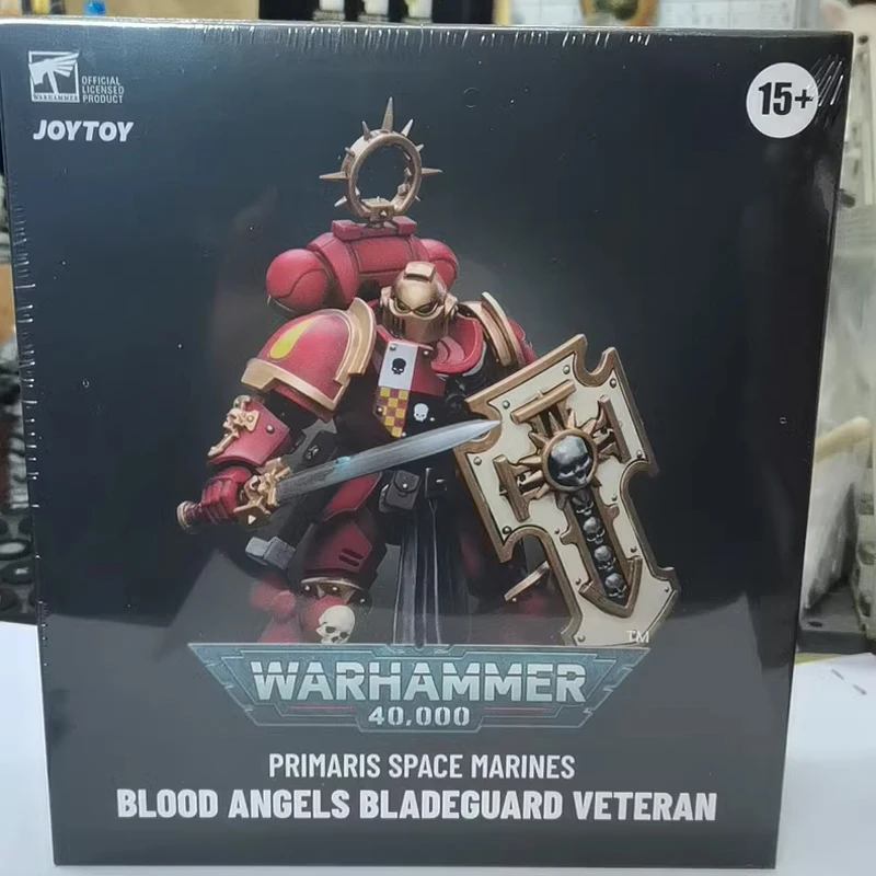 JOYTOY Blood Angels Bladeguard veterano 1/18 figura de acción Warhammer 40K Primaris Space Marines figura de Anime muñeca conjunta juguete para regalo