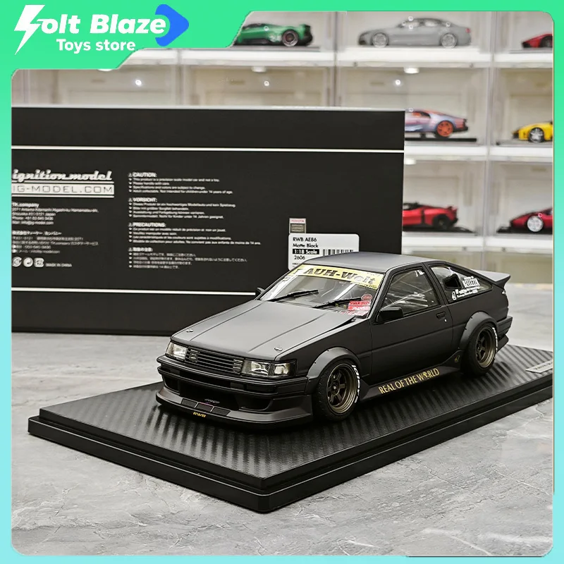 IG 1/18 Toyota AE86 RWB Widebody JDM Resin Car Model IG2606 Cars Simulation Collection Cars Model Limited Version Car Toys Gift