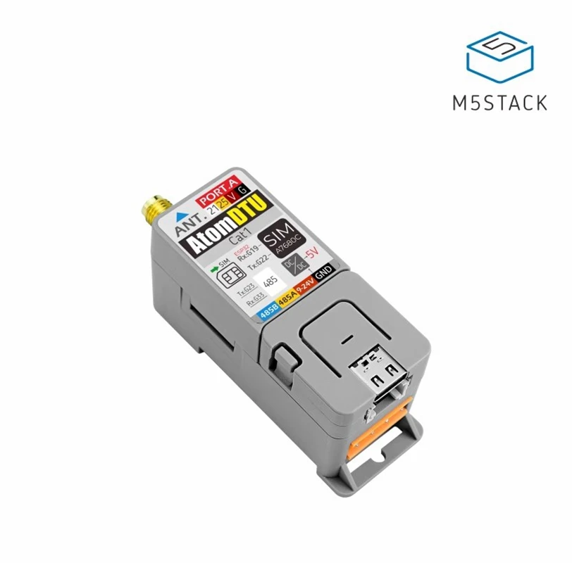 M5Stack DTU Programmable data transmission module CAT1 RS485 rail type