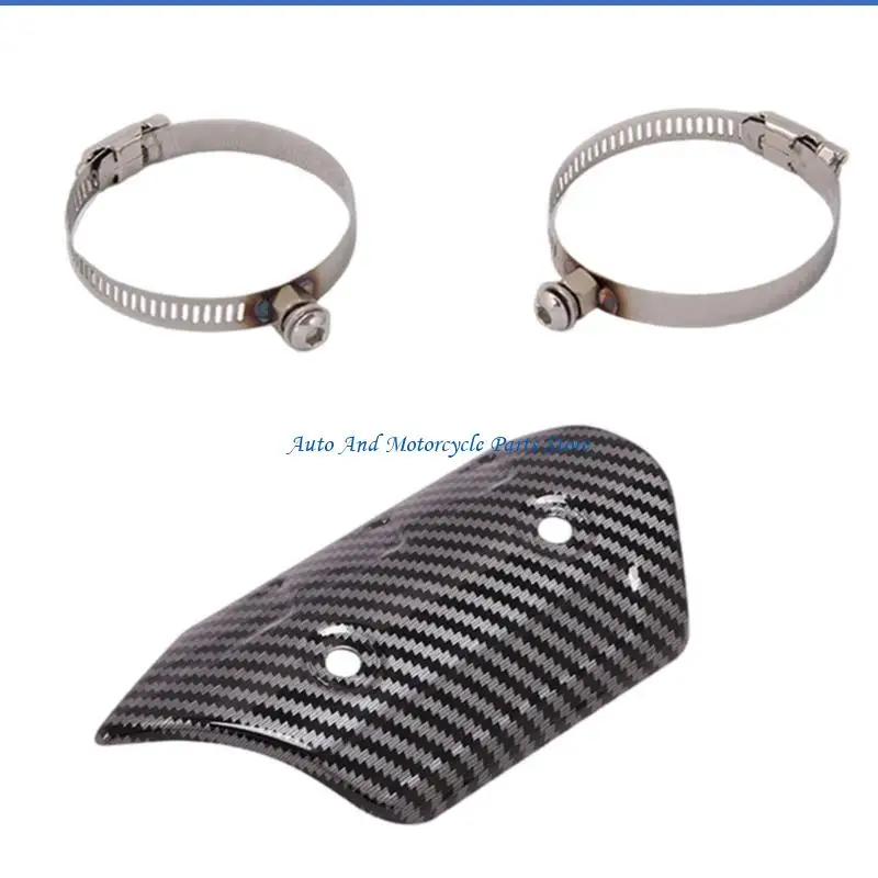 P9FD Motorrad-Auspuff-Schalldämpfer-Schutz, Escape-Hitzeschild-Abdeckung, schützt vor Verbrühungen, Motorrad-Modifikation – Detail 5