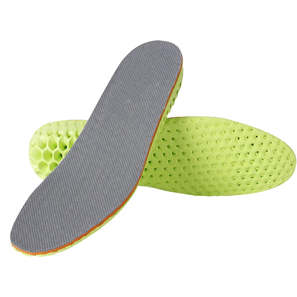 

1Pair Breathable Invisible Insoles Height Increase Inserts Non-Slip Unisex for Men Women Size 38-40 3.5cm Green Grey