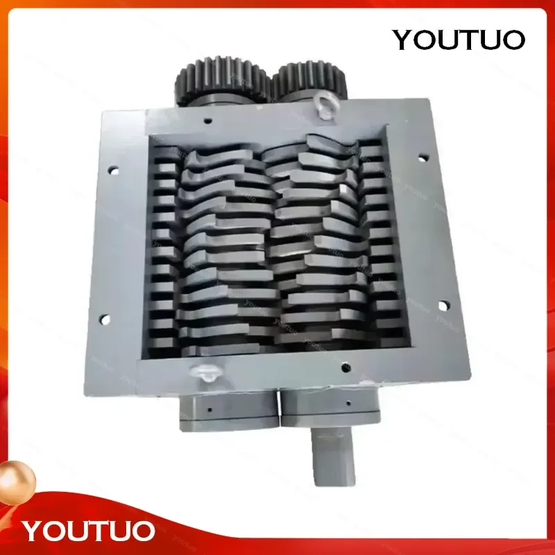 Dual Axis Shredder for Metal Scrap Aluminum Plastic Wood Industrial Household Waste Multifunctional
