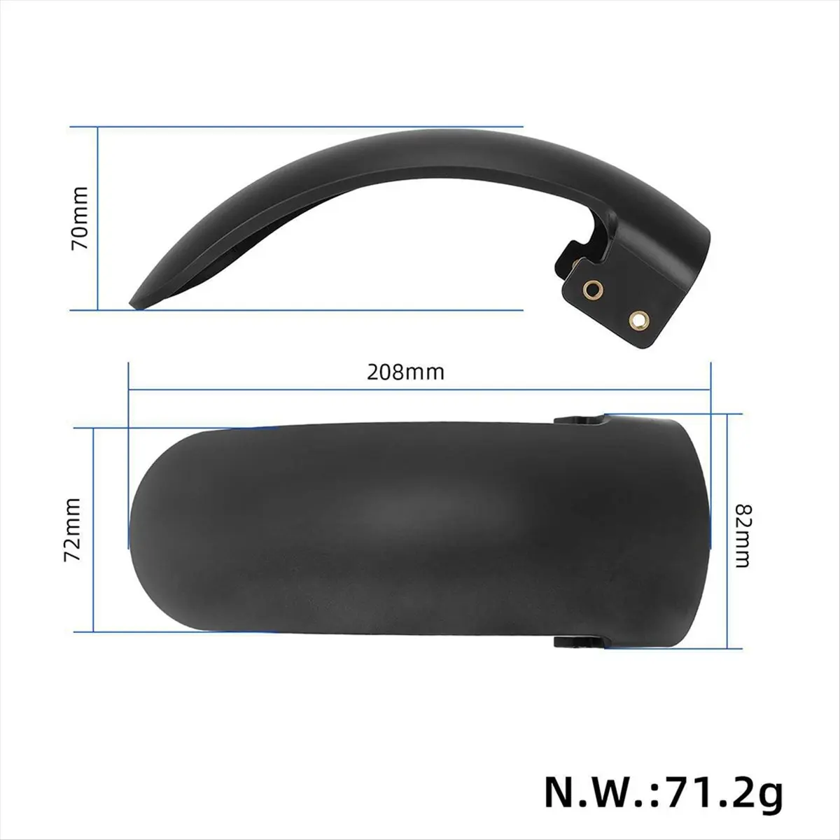 

X07A Mudguard Fender Taillight Bracket Set for Xiaomi Mi4 Ultra Electric Scooter Parts Kickscooter Tail Light Accessories