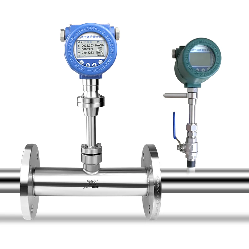 

Gas Flow Meter for Natural Gas Hydrogen Oxygen Nitrogen Compressed With RS485 4-20mA Thermal Mass Flowmeter
