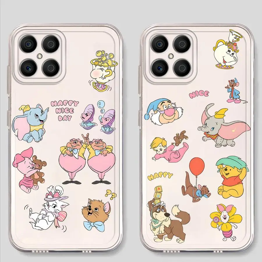 حافظة لهاتف Honor X8 X7b 90 Lite X9b X9a X8a X8b من Disney Animals