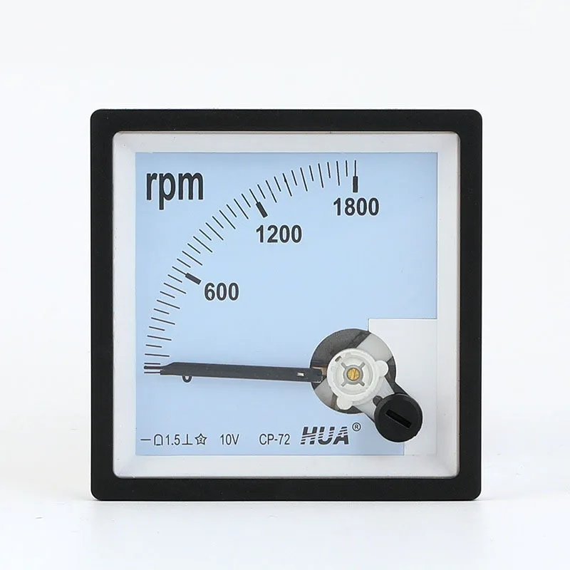 SQ-72 CP-72 Panel Meter Pointer RPM Tachometer With Complete Specifications 1800R 10V