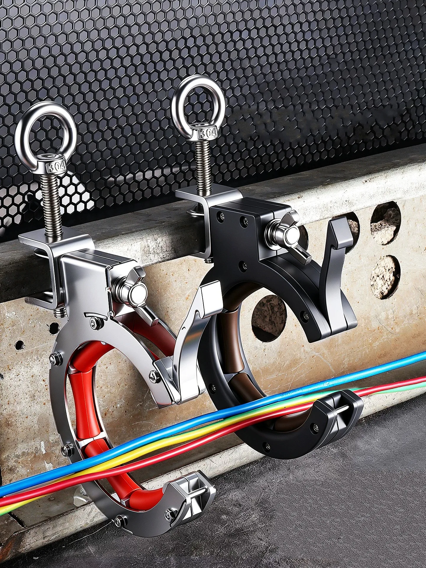 Cable Tray Roller Pulley Threading Garage Ceiling Integrated Wire Pulling Pulley Guide Fixation Construction Auxiliary Tool