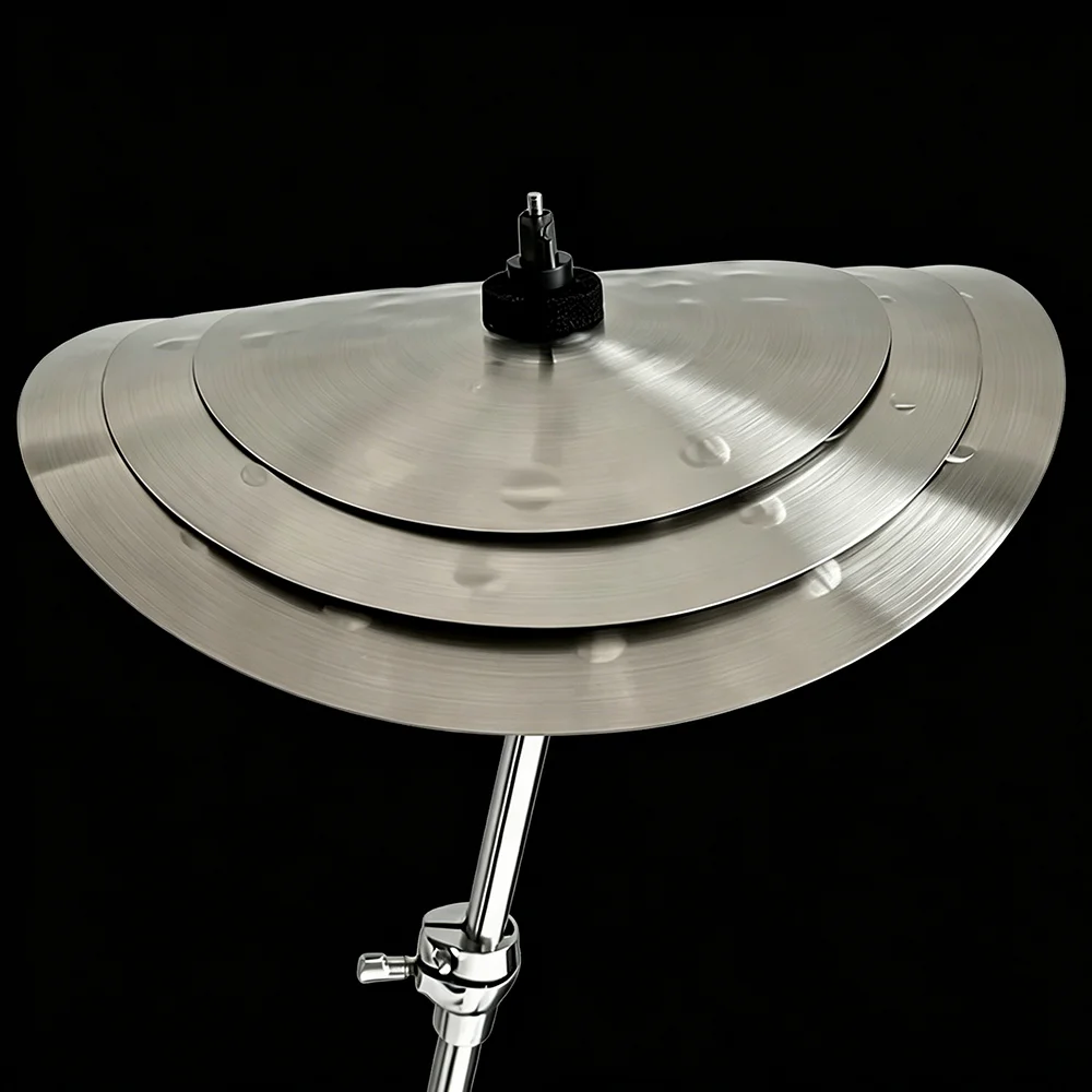 9/11/13 Inch Alloy Clap Stack Cymbal, Professional Effect FX Stack Cymbals for Drum Kit