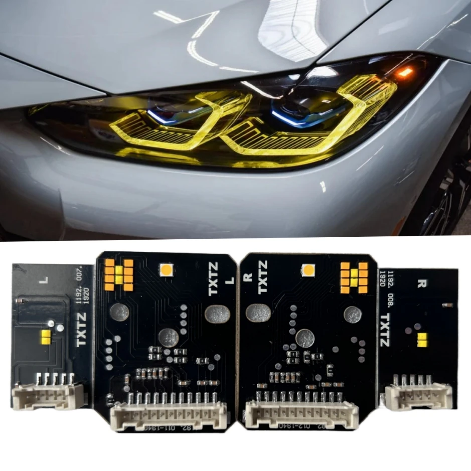 

ГОРЯЧАЯ ПРОДАЖА DAYTIME RUNNING LIGHT LED BOARDS UPGRADE ДЛЯ BMW CSL YELLOW DRL G80 M3 G82 M4 G22 G26 ЛАЗЕРНАЯ Фара