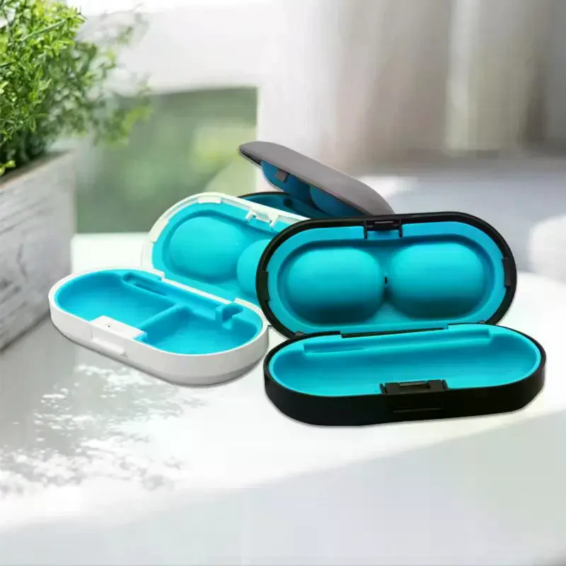 1Pcs Portable Hearing Aid Hard Protective Storage Box Hearing Aid Case Organizer For Sound Amplifier Hearing Aid Accessories