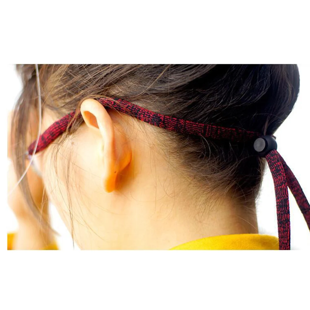 

5pcs Adjustable High Elastic Eyeglass Strap Durable Glasses Holder Anti-Fall Coiled Design Universal Fit For Sunglasses