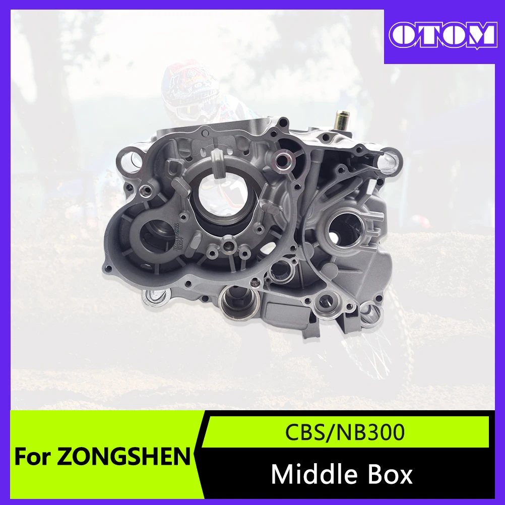 

OTOM Motorcycle Left Right Crankcase Middle Box Side Crank Case For ZONGSHEN ZS174MN-3 CBS300 ZS174MN-5 NB300 Water-Cooled 4T