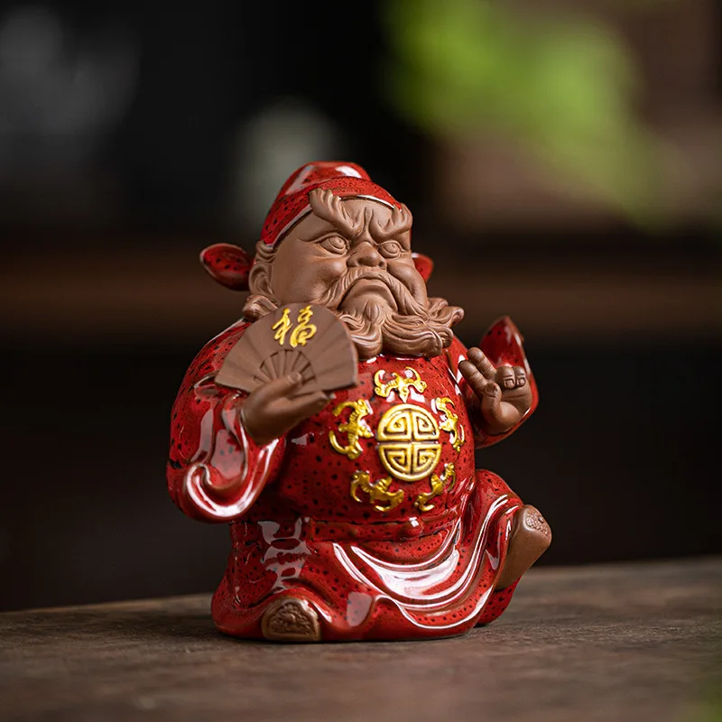

Zhong Kui ceramic sculpture Zen home porch office desktop Chinese decoration modern arts and crafts fortune