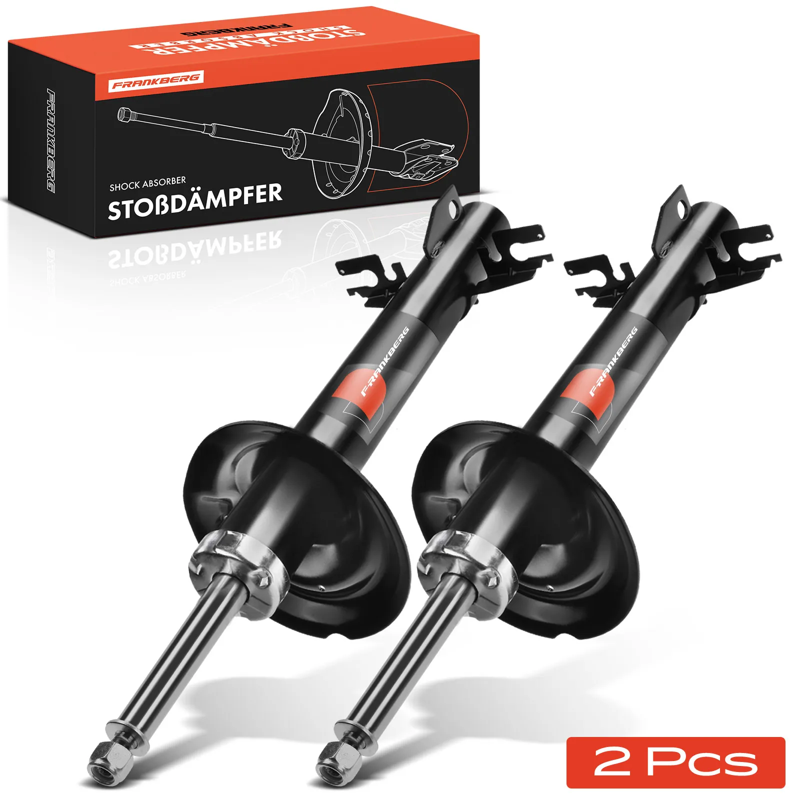 Frankberg 2x schokdemper vooras voor Citroën Jumper Fiat Ducato 250 Peugeot Boxer bouwjaar vanaf 2006 50707700 50707078 1973G 314708