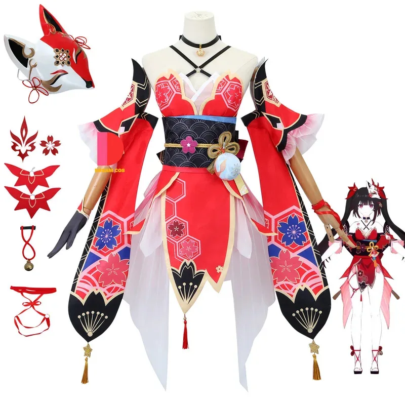

Hookai star rail Sparkle cosplay costume full set wig mask women rode play outfit Halloween carnival game dress outfit hot sale