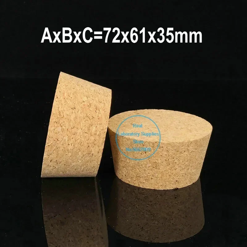 2pcs/lot Lab Big Size Top DIA 72mm-105mm Wood Cork Plug for Thermos Bottle Stopper Essential Oil Pudding Glass Bottle Lid