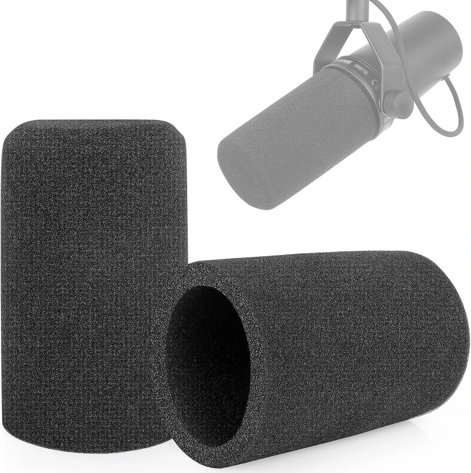 SHURE MV7 & SM7Bポップガード SHURE MV7にSM7B用のポップガードRK345を装着！効果あり！Amazonでの