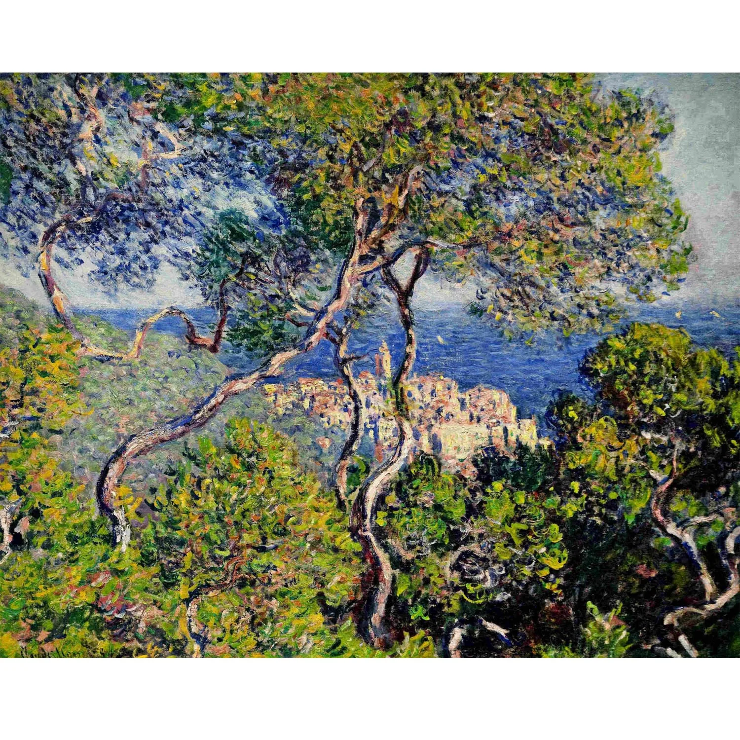 Bordighera by Claude Monet Hand painted landscape oil painting on canvas Wall art canvas painting for living room Home decor