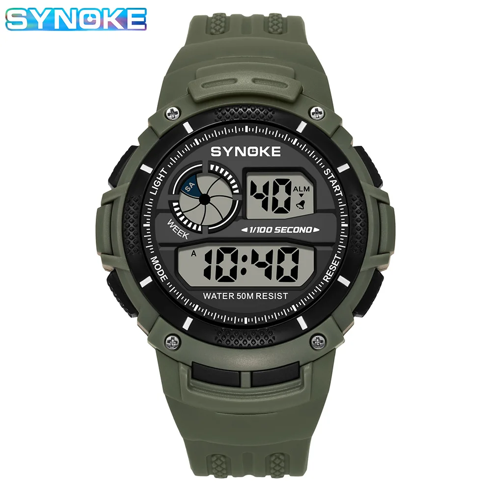 

High-Performance Luminous Digital Watch - Dynamic Sports Watch with All-In-One Alarm - Rugged Night-Glow Design for Outdoor