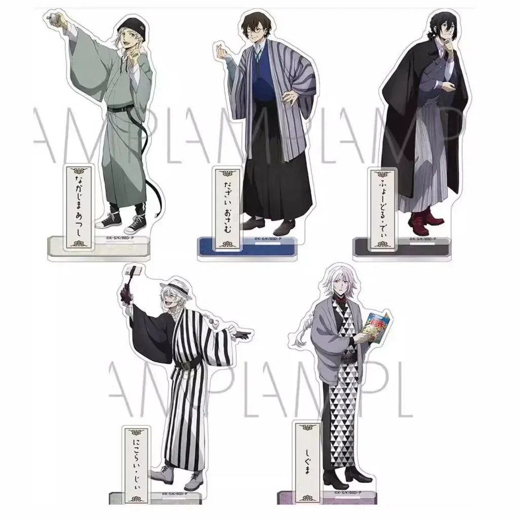 Anime Dazai Osamu Nakajima Atsushi Fukuzawa Yukichi Acrylic Stand Doll Game Figure Model Plate Cosplay Toy