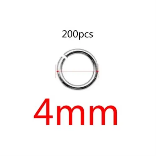 200pcs Stainless Steel Open Jump Rings for DIY Jewellery Making