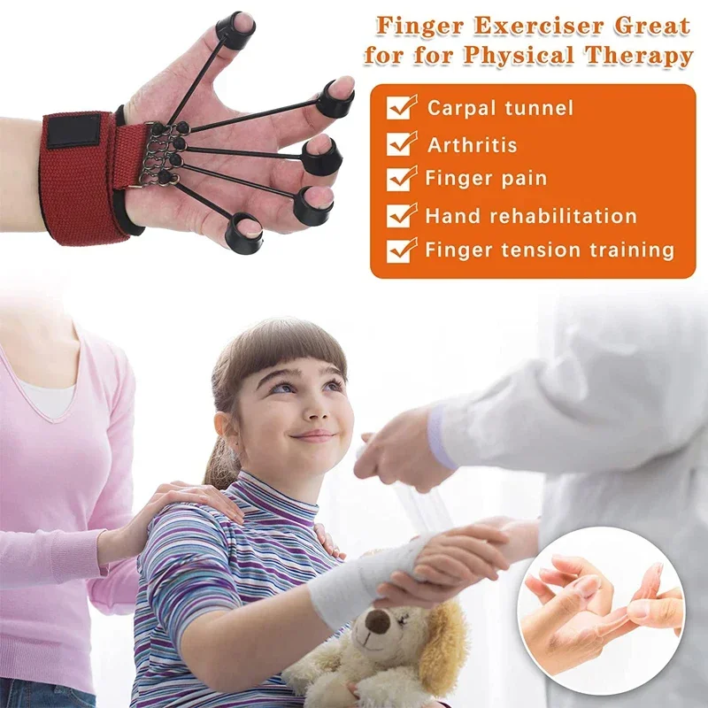 Hand Grip Strengthener Training Strengthens Fingers Forearm Trainer Finger Trainers Exercise for Hand Grips Gripster Arm Trainer