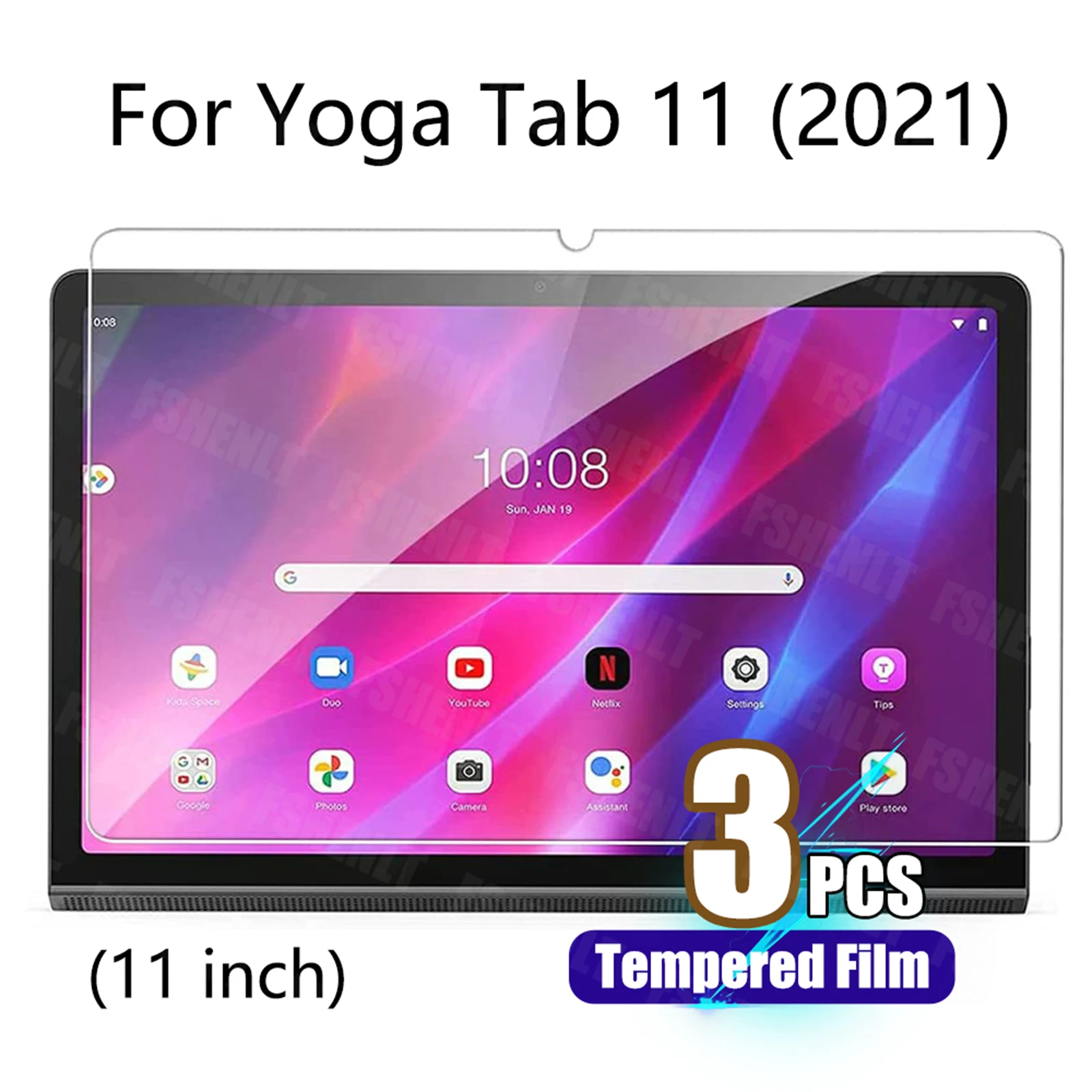 For Lenovo Yoga Tab 11 2021 Screen Protector YT-J706F HD Scratch Resistant Tempered Film for Lenovo Yoga Tab 11 (11 Inch)